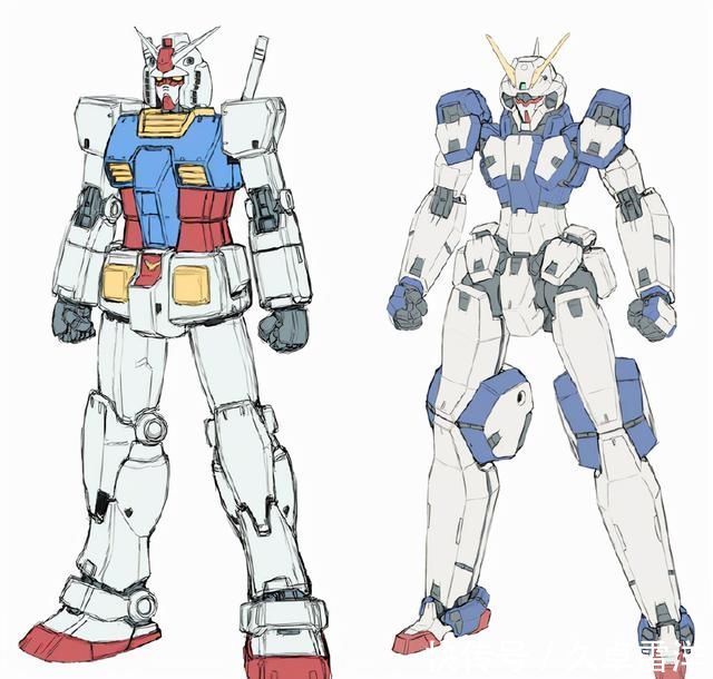 画稿|机动战士高达多种配色,78高达、钢加农、吉姆画稿