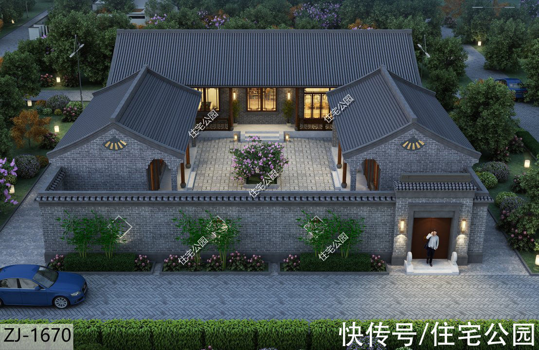 占地面积|回农村给父母建养老房,就在这10套图纸里选一套吧,颜值高又实用