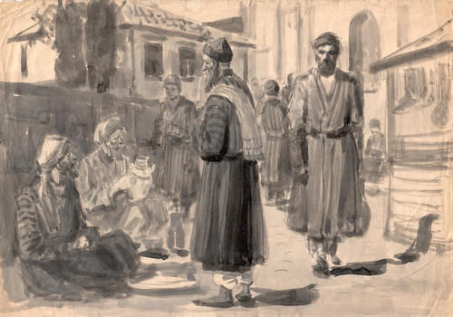 创作稿|20世纪俄罗斯绘画大师布布诺夫·亚历山大·帕夫洛维奇创作手稿精选