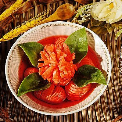 保鲜膜|胭脂水萝卜花
