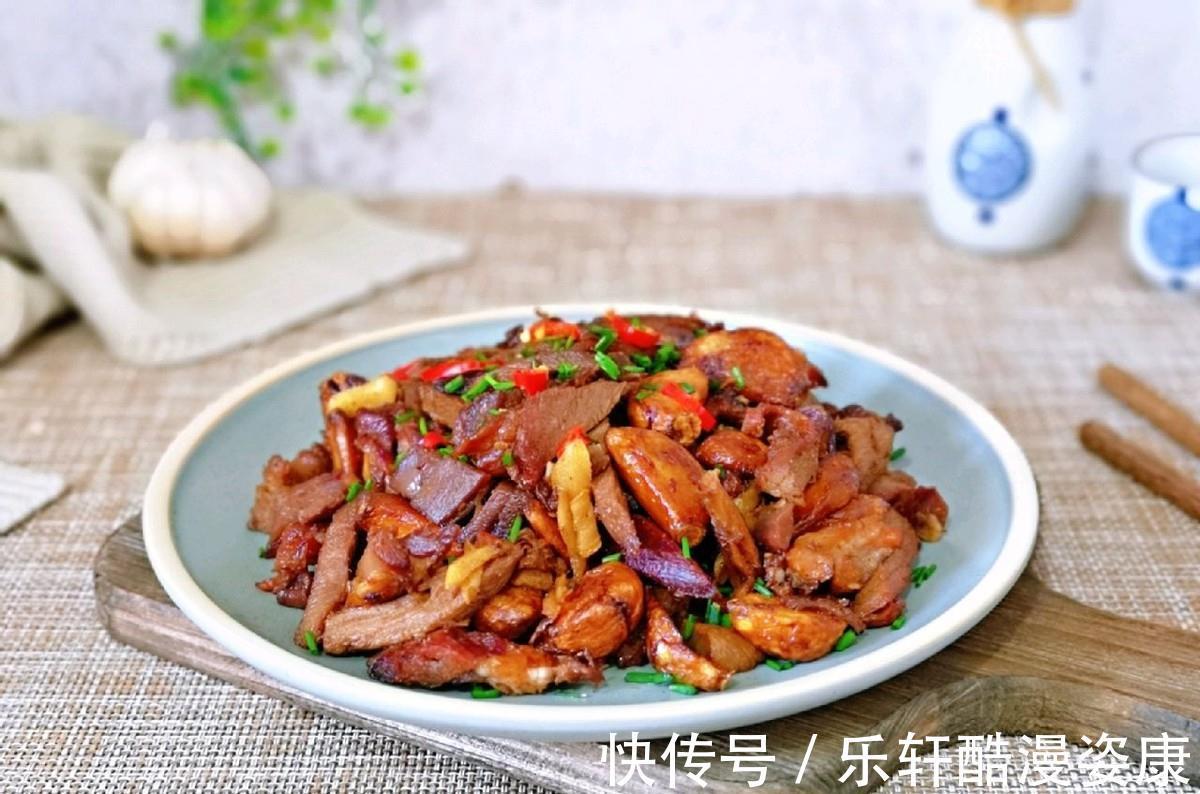 蒜比肉还好吃香喷喷的金蒜子炒羊肉,无水无油,好吃到爆