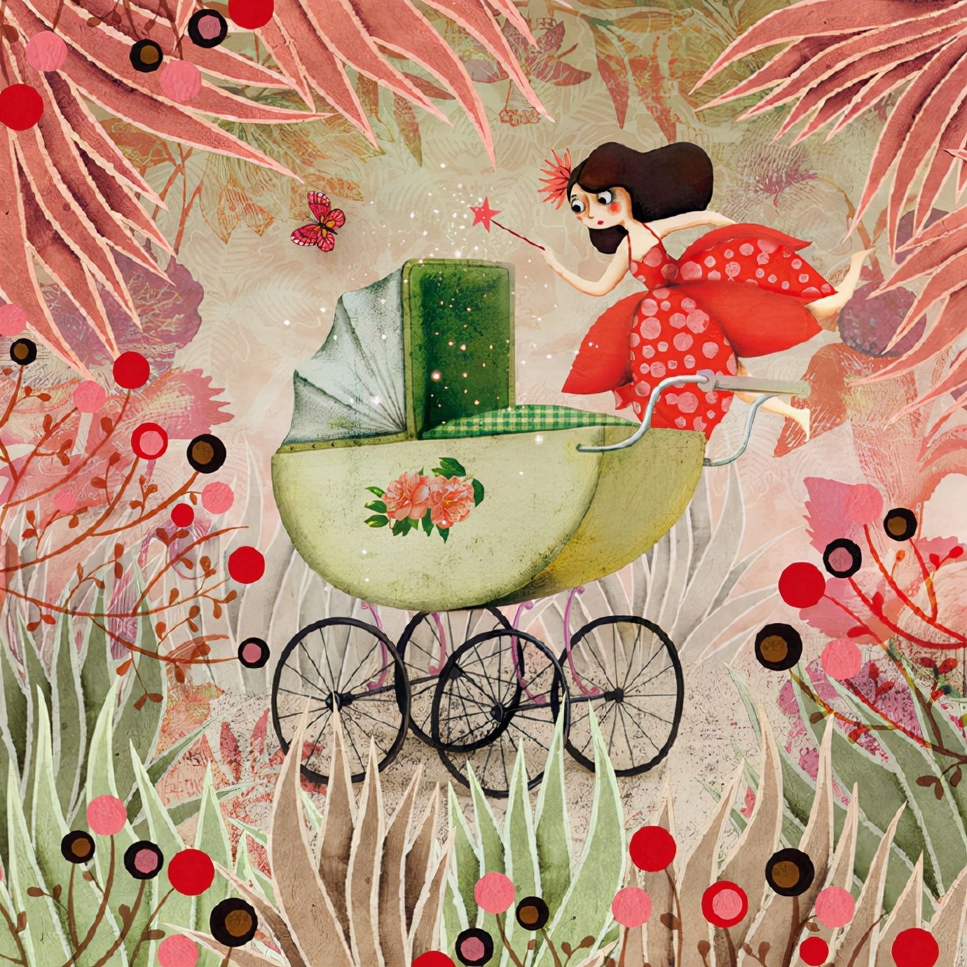 海贝卡·朵特梅-!插画师海贝卡·朵特梅-喜欢用不透明水彩作画,人物造型充满想象力并带有诡异气质