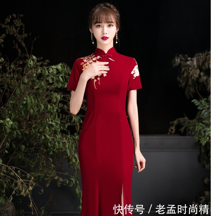 中国|惊艳倾城的红色旗袍, 回眸一笑百媚生