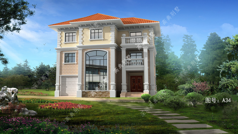 农村|清新的欧式别墅，漂亮又居住舒服，家乡盖房选它就是对的。