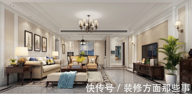 华美|215平美式四居室,空气中都充满华美、绮丽、浪漫的气息