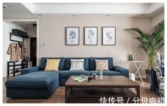 房主|129平北欧风休闲空间，文化石组合绿植，是暖意纯粹的慵懒生活