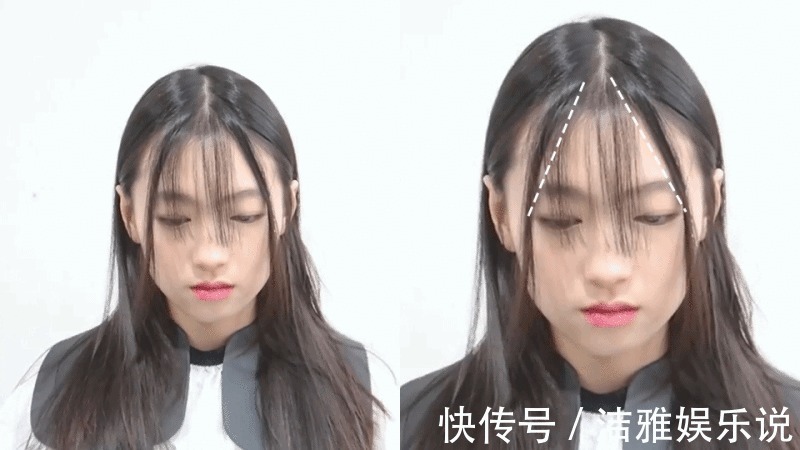 刘海|自己剪遮肉小脸刘海!把握发型师比例13,所有脸型都变鹅蛋脸