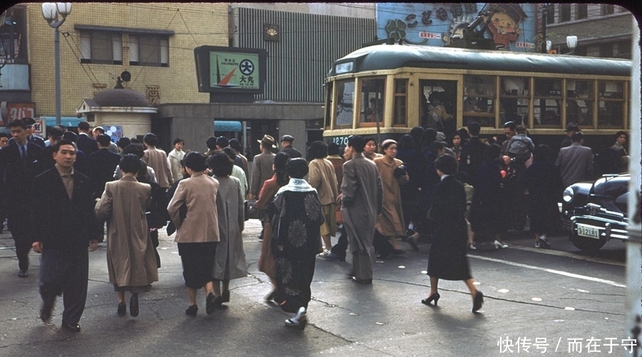 战败|战败后日本社会一览，17张彩色老照片