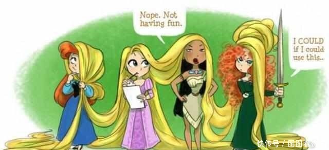 聚在一起|迪士尼公主聚在一起会干什么公主裙撑下的秘密,蒂安娜真厉害