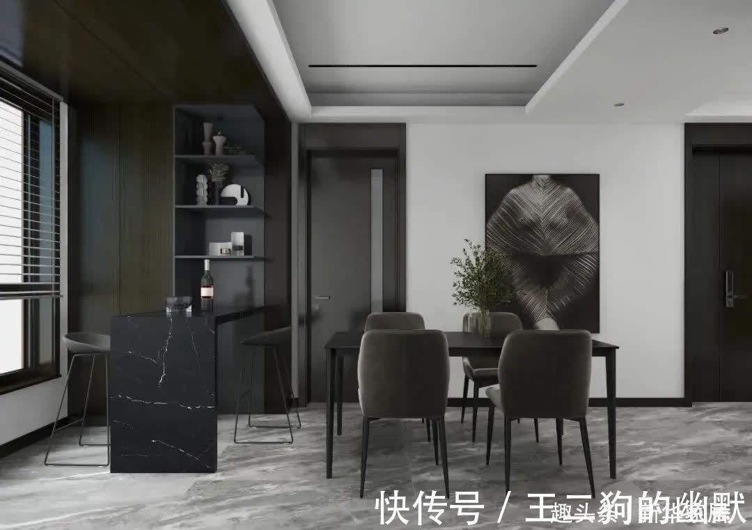 户型|这样的高颜值“黑白灰”设计，大小户型都适合！