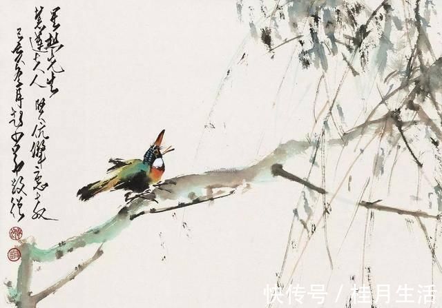 岭南画派@徐悲鸿捧赵少昂说：“中国花鸟画第一人，当无出其右。”