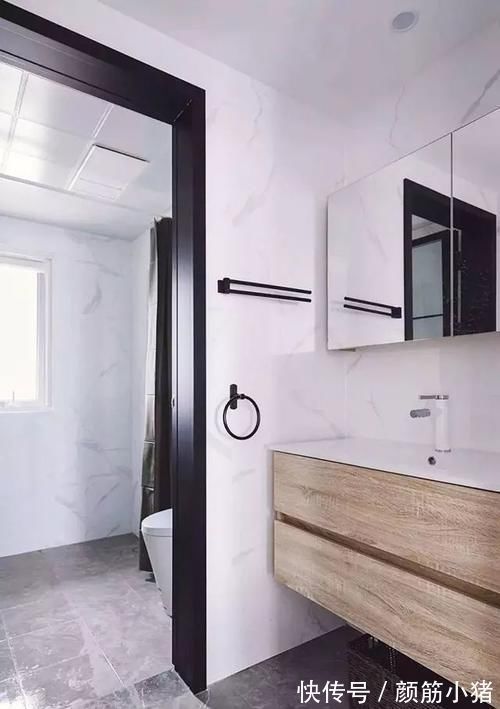 背景墙|15万装修110平三房,黑白灰经典配色,打造现代新居室