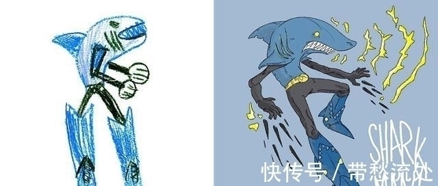 改造!17张小孩搞怪的画,没想到艺术家一改造,瞬间变得不像样!
