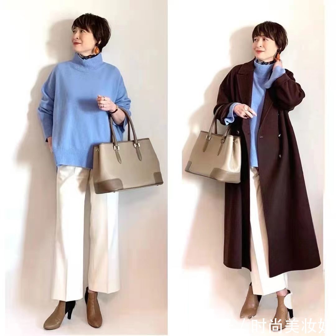 托特包|这才是60岁该有的打扮,穿得体面又优雅,每一套都高级洋气