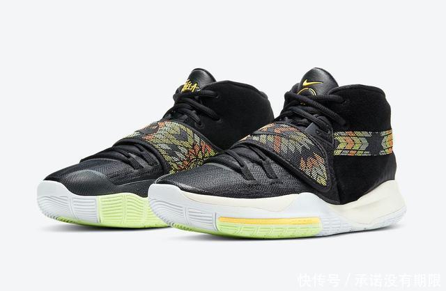 民族风图腾取代钩子!黑色版Kyrie 6“N7”官图释出