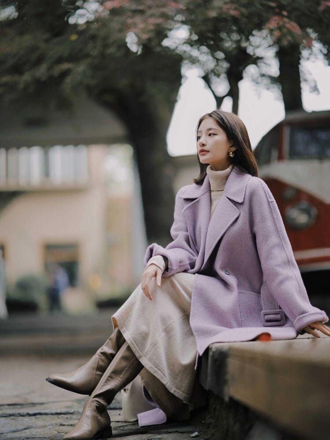 领口|见过世面的女人入冬都穿“毛呢大衣”,温柔保暖还有范儿,看看怎么搭吧!