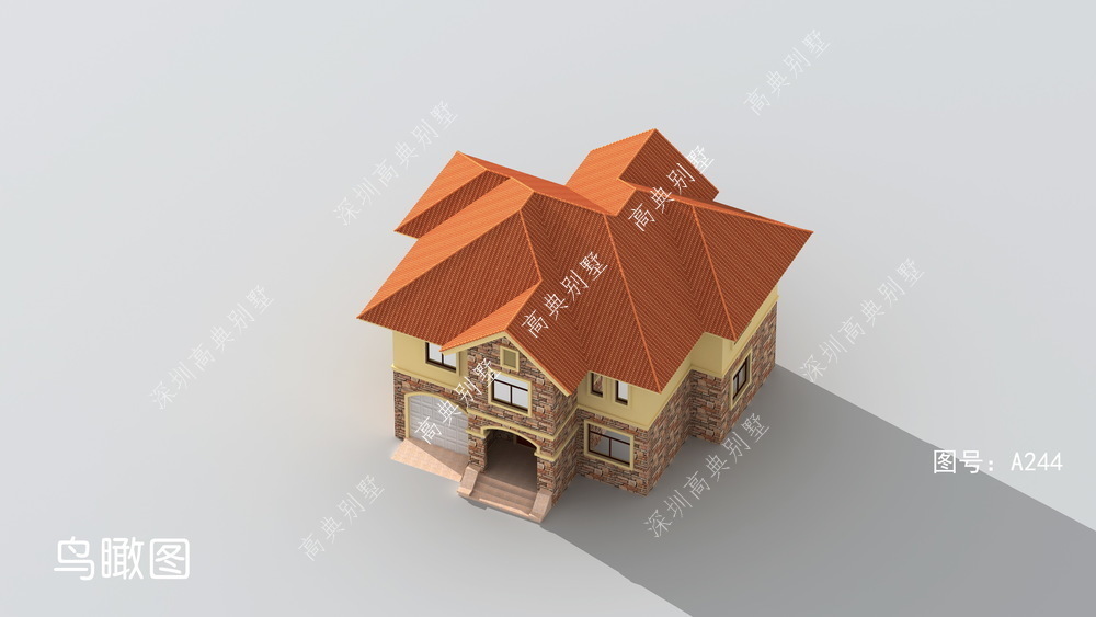 欧式|欧式小别墅,外观简洁美观,成本经济实用。