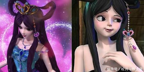 叶罗丽仙|叶罗丽中角色最丑和最美的瞬间对比,感觉冰公主都没变!