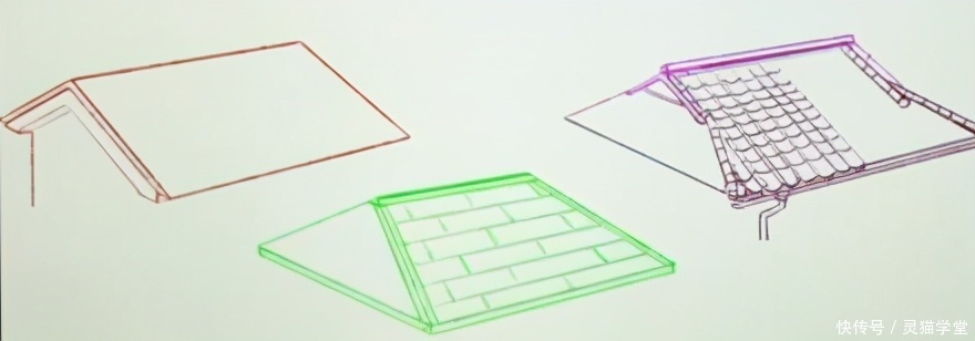 顶部|如何用两点透视绘制屋顶和屋顶?两点透视绘制屋顶和屋顶基本方法
