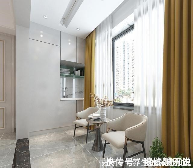 现代|140平米现代轻奢风格,鞋柜柜体做薄荷绿,一入户就被惊艳到了!