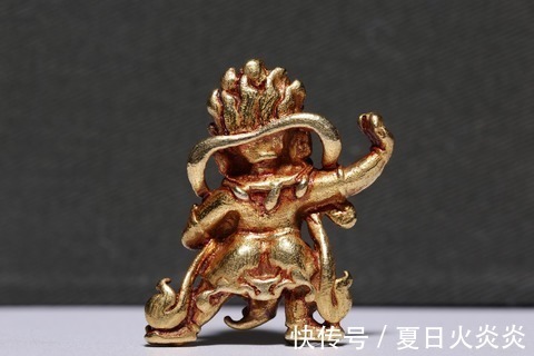 忿怒相$明代,纯金金刚手菩萨