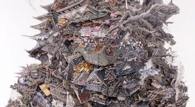 幅画!一幅画画了3年,细到要用放大镜,他把钢笔画玩到了极致