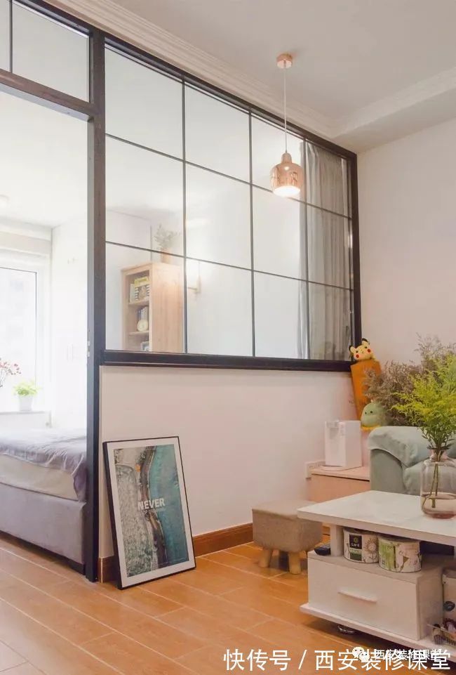 鞋柜|55㎡一室改两室,麻雀虽小五脏俱全