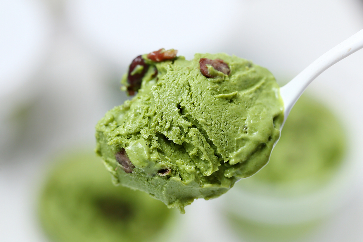 完胜哈根达斯,自制清新解暑抹茶蜜豆冰淇淋,无添加给孩子吃放心