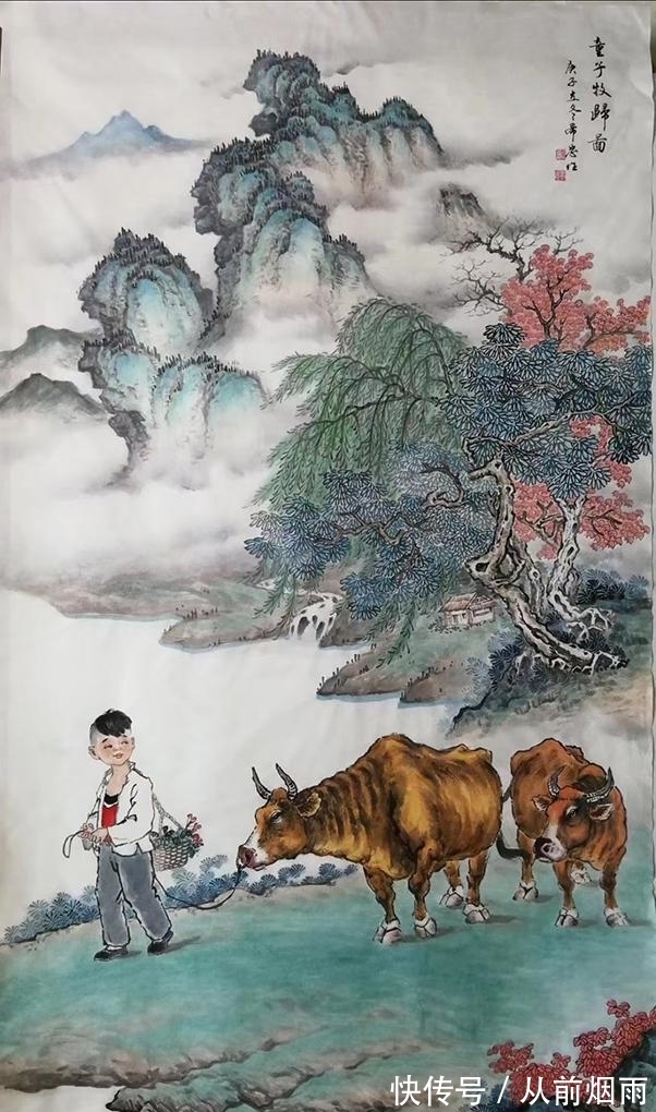 牛年！画家汤希忠，2021牛年牛犇动物画作品欣赏