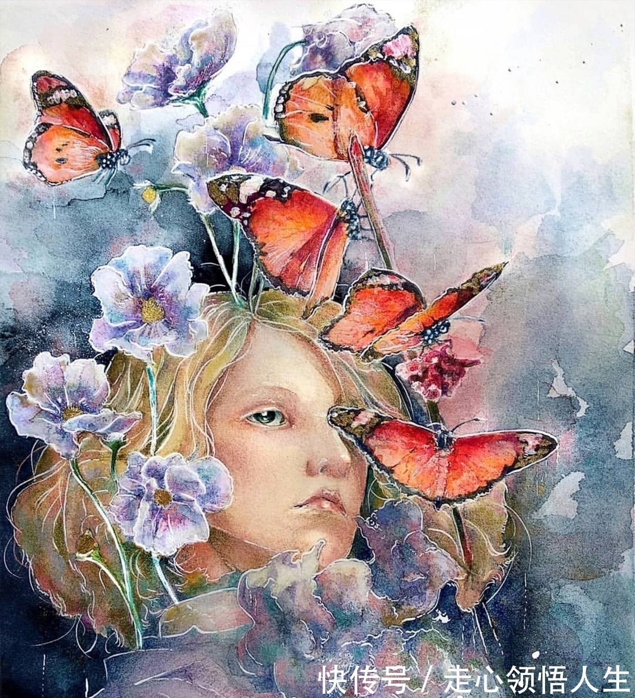 希腊$寂静宇宙中的明眸:色彩与金箔的交融,插画家卡法西斯的神话四季