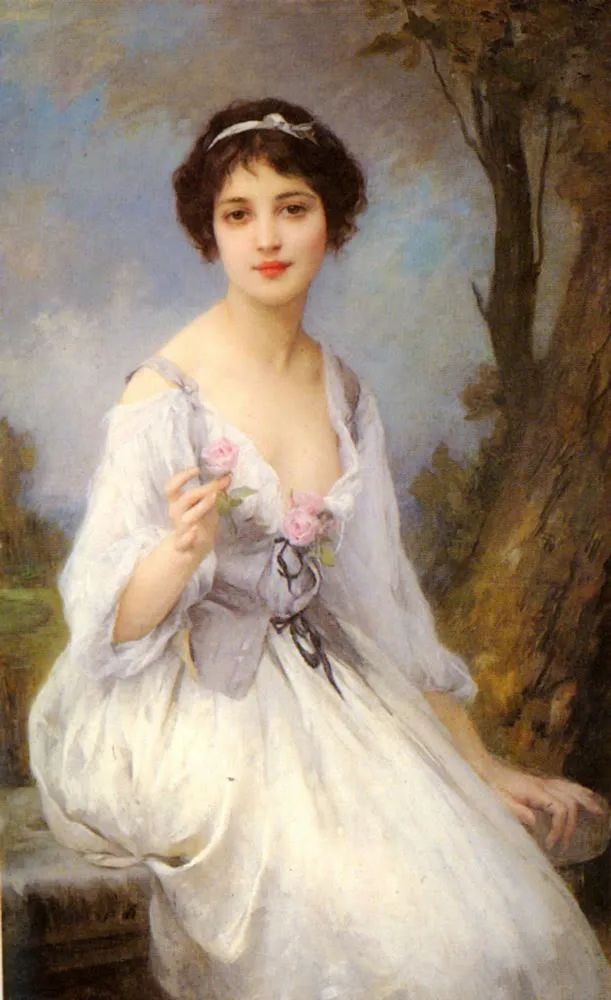粉红玫瑰@法国画家 查尔斯笔下的仙女,用“风华绝代”形容,真不为过