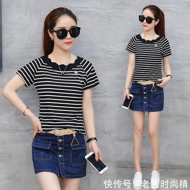 赘肉|百搭条纹T恤，减龄显瘦掩藏赘肉，最经典的时尚