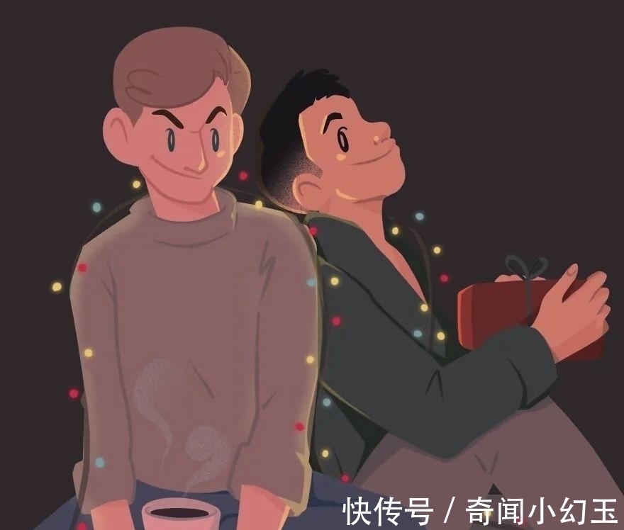 男性朋友!外国小哥用温情的插画,描绘出关于男人之间的浪漫,有点甜蜜