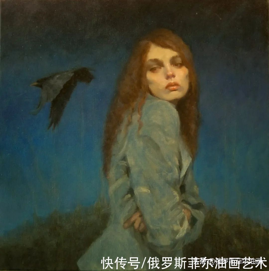 油画&美国画家桑德拉·弗朗德的油画里，充满了微妙而引人注目的情感