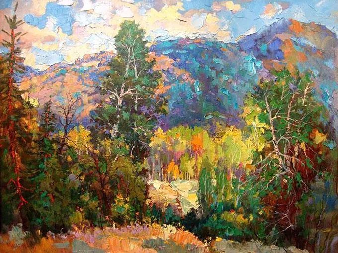 俄罗斯@浓郁的色彩,俄罗斯画家安德烈·米沙金的风景油画(一)