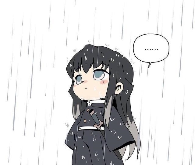 伊黑小芭内|《鬼灭之刃》角色与下雨天,蛇柱和恋柱秀恩爱,富冈义勇被讨厌了