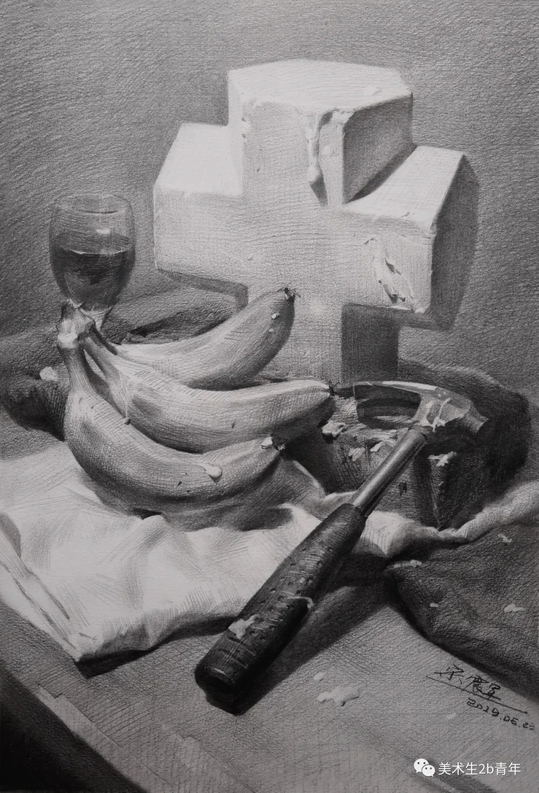 木板&素描中的“桌面”的刻画要点,让你联考提高20分!