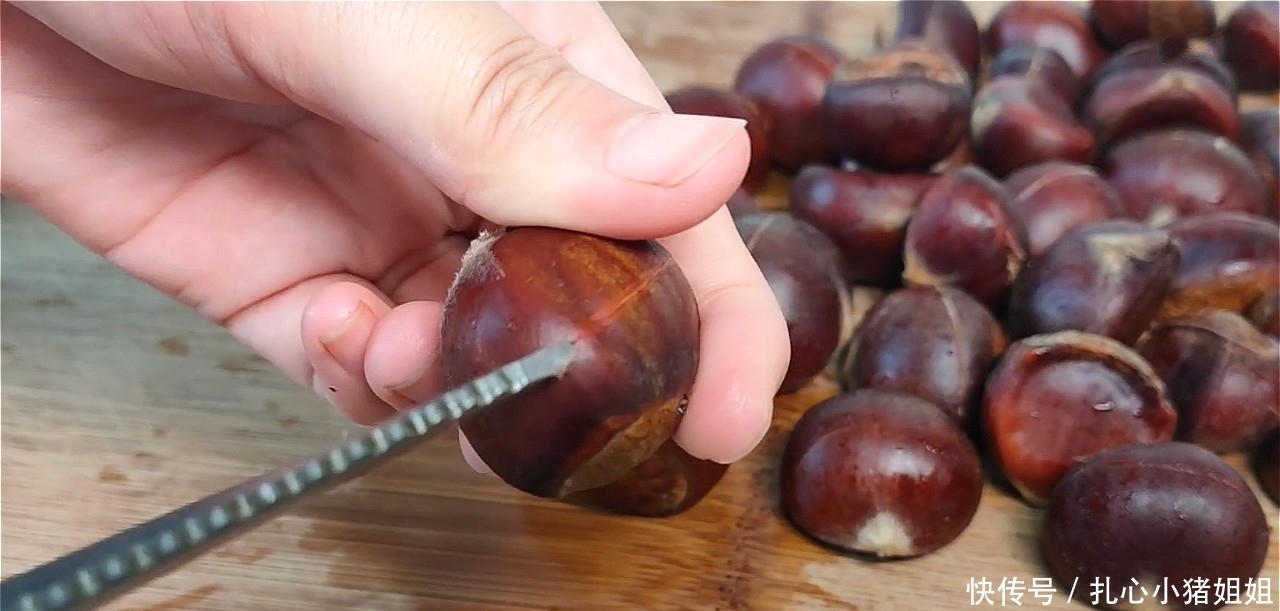 开关|今天才知道,栗子有个小开关,轻轻一按就掉壳,这个方法太棒了