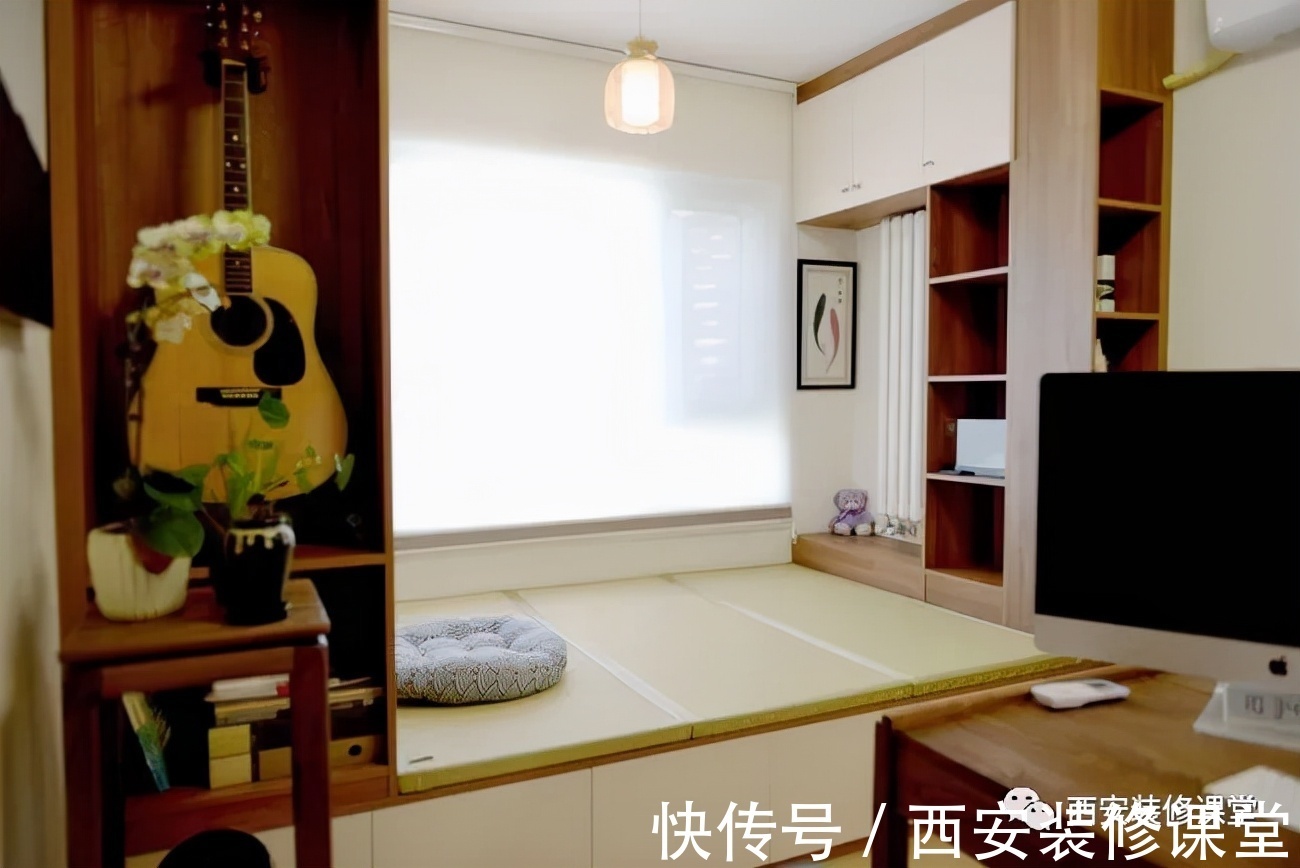 水吧台|85㎡两室新家,打造日式婚房