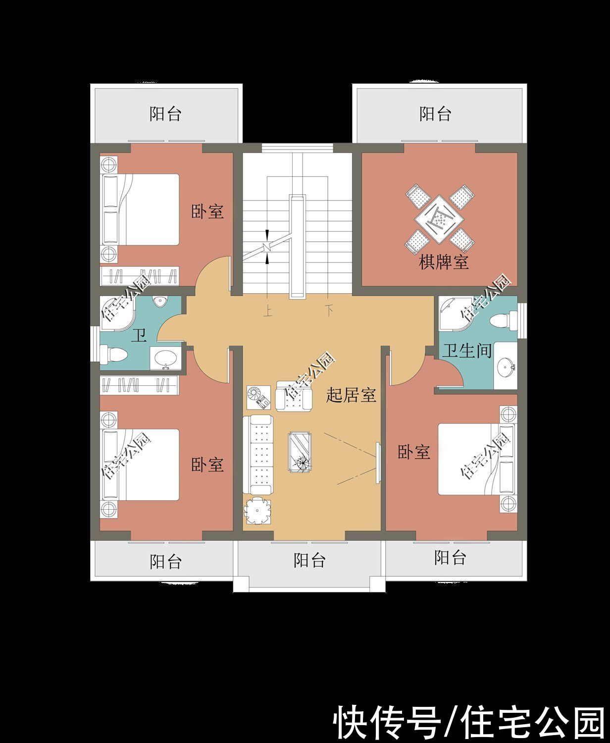 占地|10套小户型农村别墅图纸，第6第7套建的人最多，最后一套颜值最高