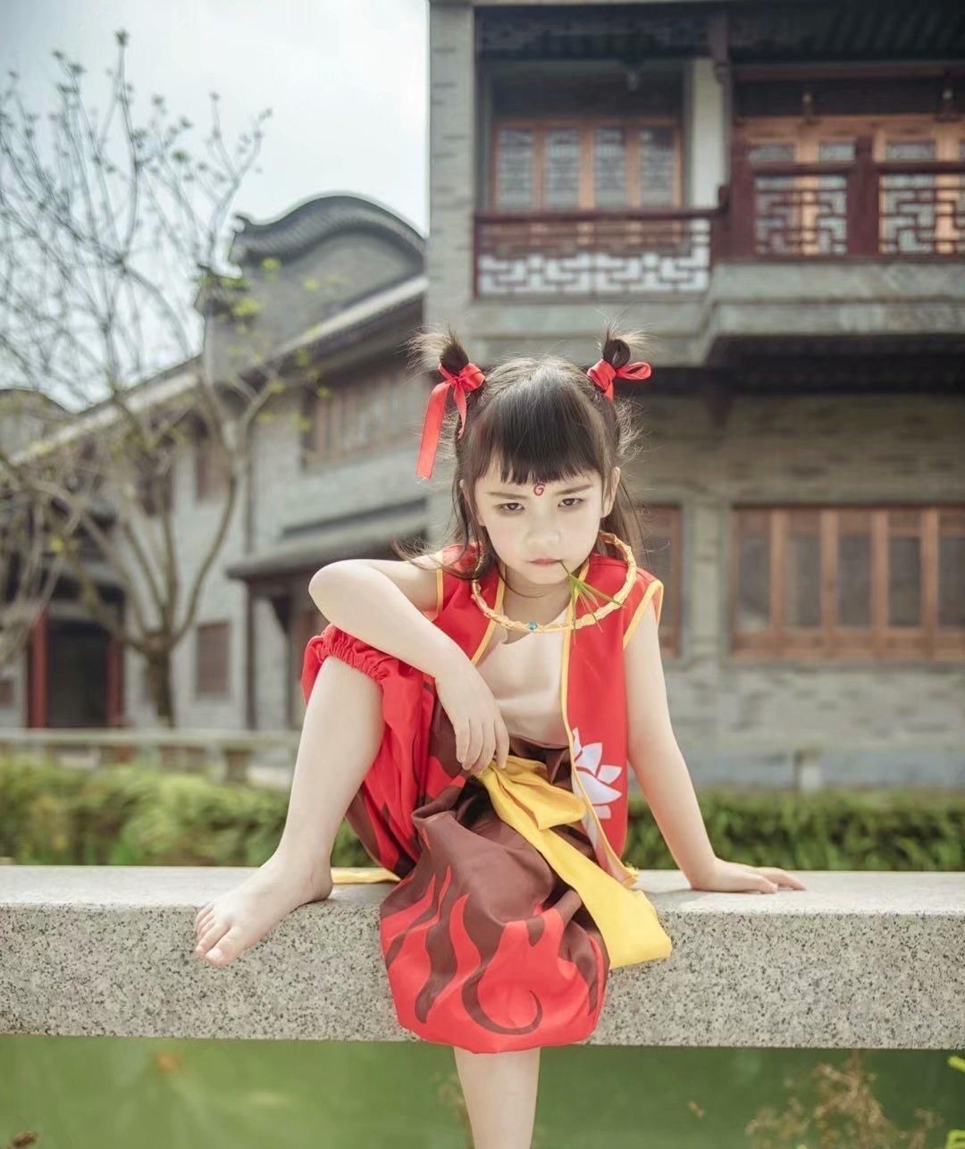 喵姬|体型神还原,小朋友cos哪吒小可爱,网友直呼哪吒本吒