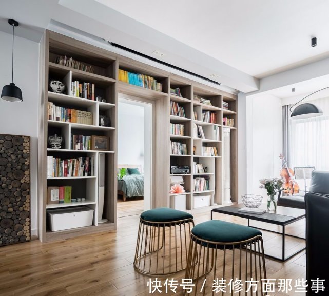 屋主家|135㎡舒适北欧风,多功能书架实用性逆天!