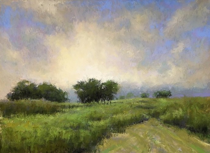 阿奎尔$美国艺术家阿奎尔柔和的风景油画,画里充满了阳光温馨美好(二)