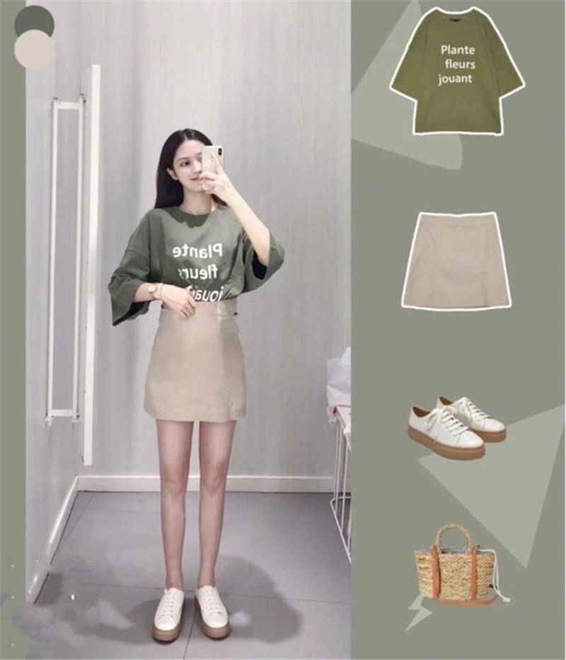 T恤|少女感彩色系穿搭,清爽减龄显气质,天天不重样的元气女孩搭配