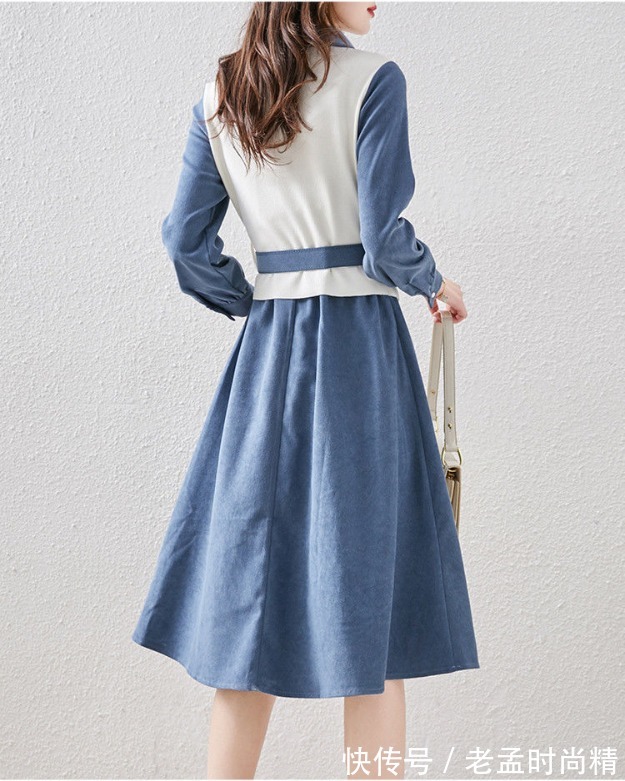 穿搭 春季日常穿搭,“牛仔蓝”连衣裙,展现优雅气质
