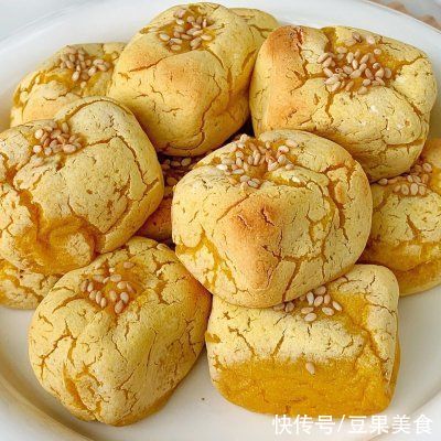 让人闻香止步的脆皮南瓜麻薯,外脆里糯巨好吃
