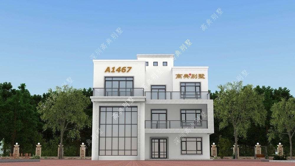 别墅|超时尚现代别墅,布局合理舒适,满足日常生活需求。