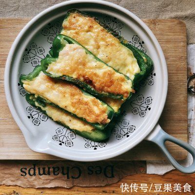 青椒|「简单健康虾滑版」豆豉青椒酿肉