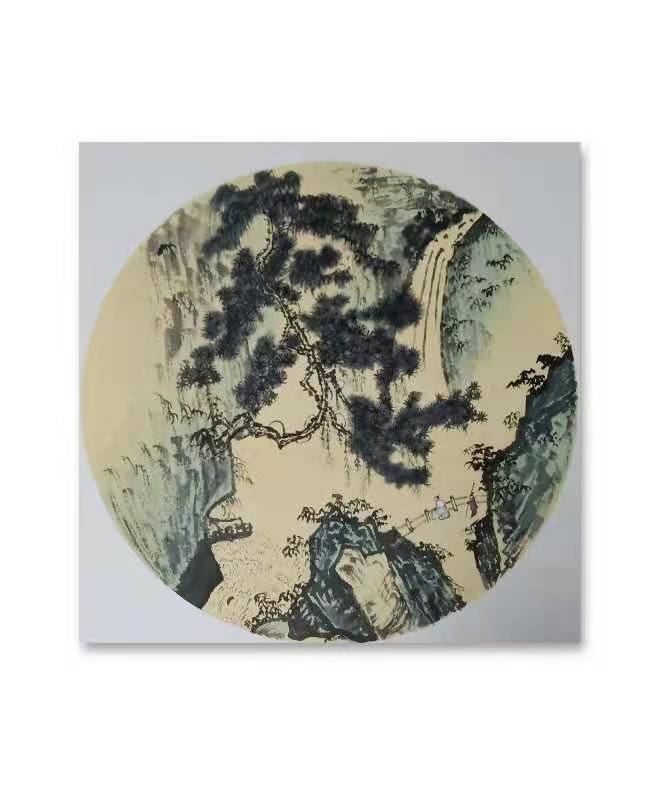 刘雪琴女士山水画深得陈泊清老师手授口传之下进步很快