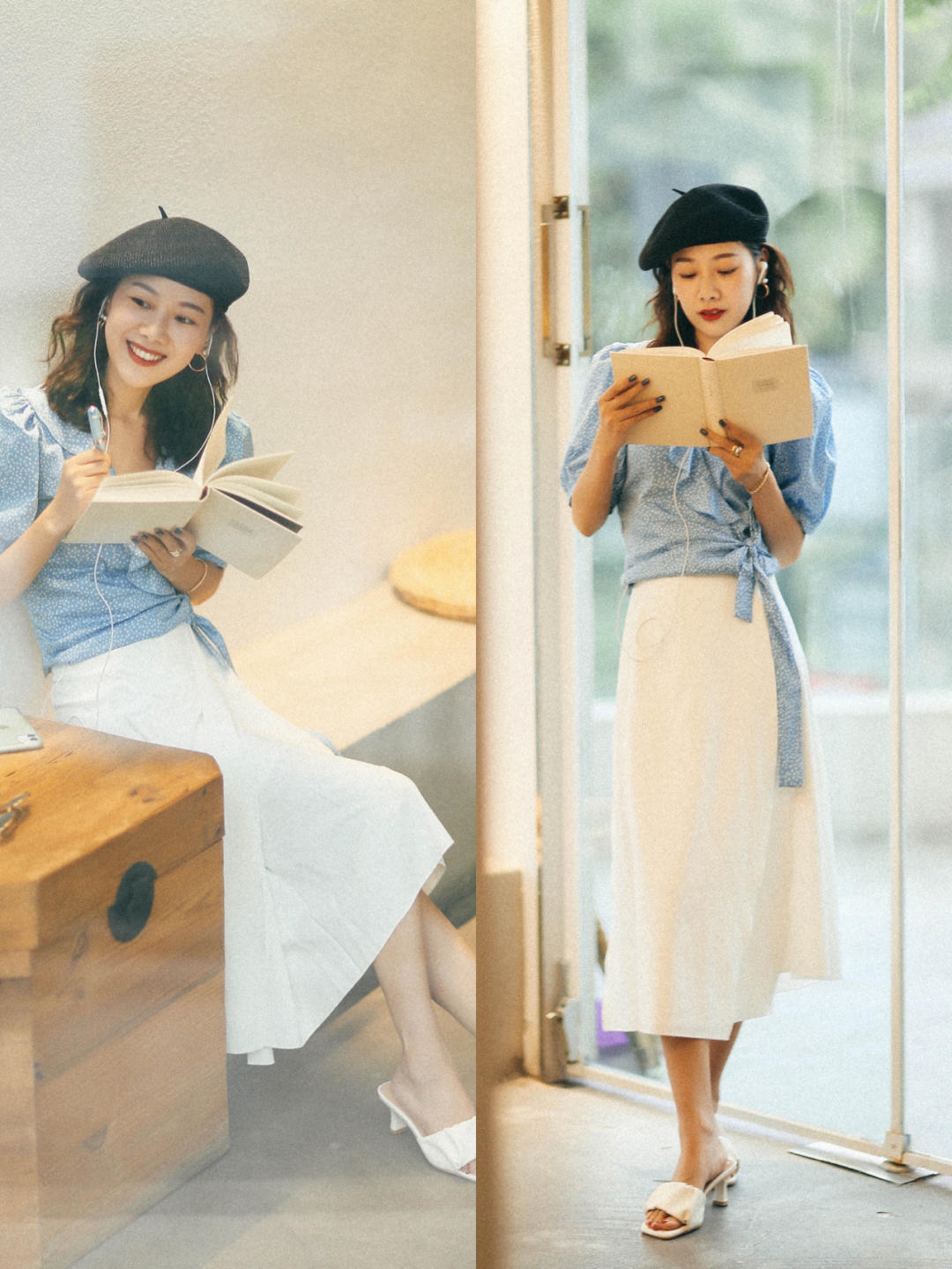 半身裙|夏季的“不出错”流行色穿搭,提升品味还减龄,百搭洋气且不挑人